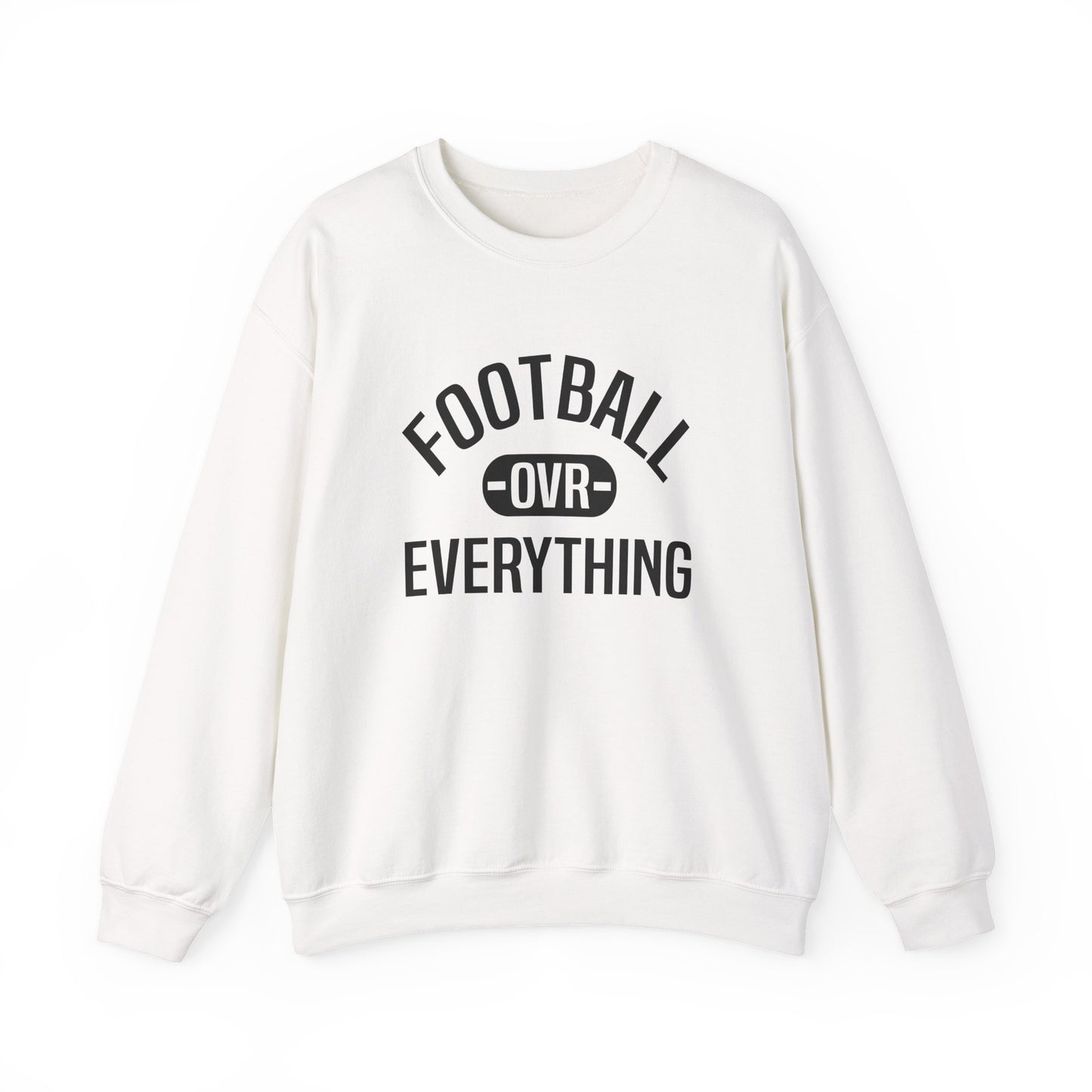 Football Over Everything Unisex Crewneck (White/Black)