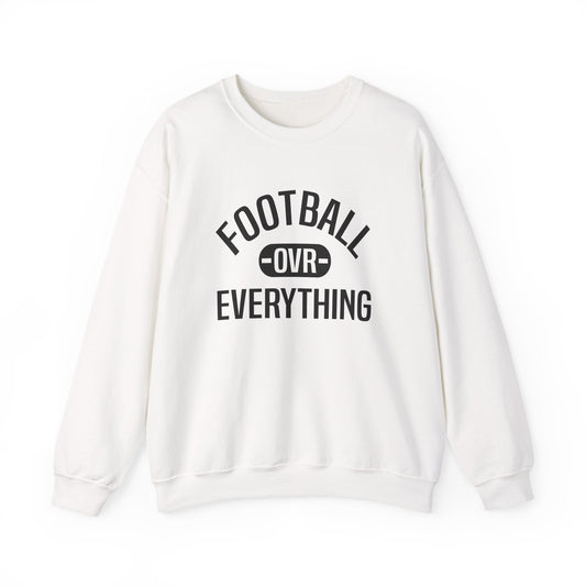 Football Over Everything Unisex Crewneck (White/Black)