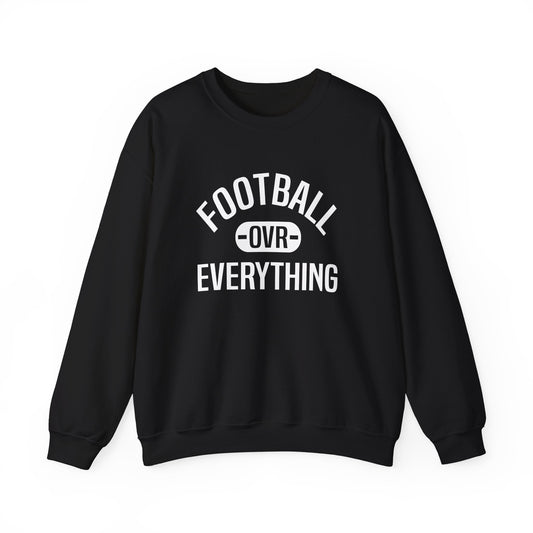 Football Over Everything Unisex Crewneck (Black/White)