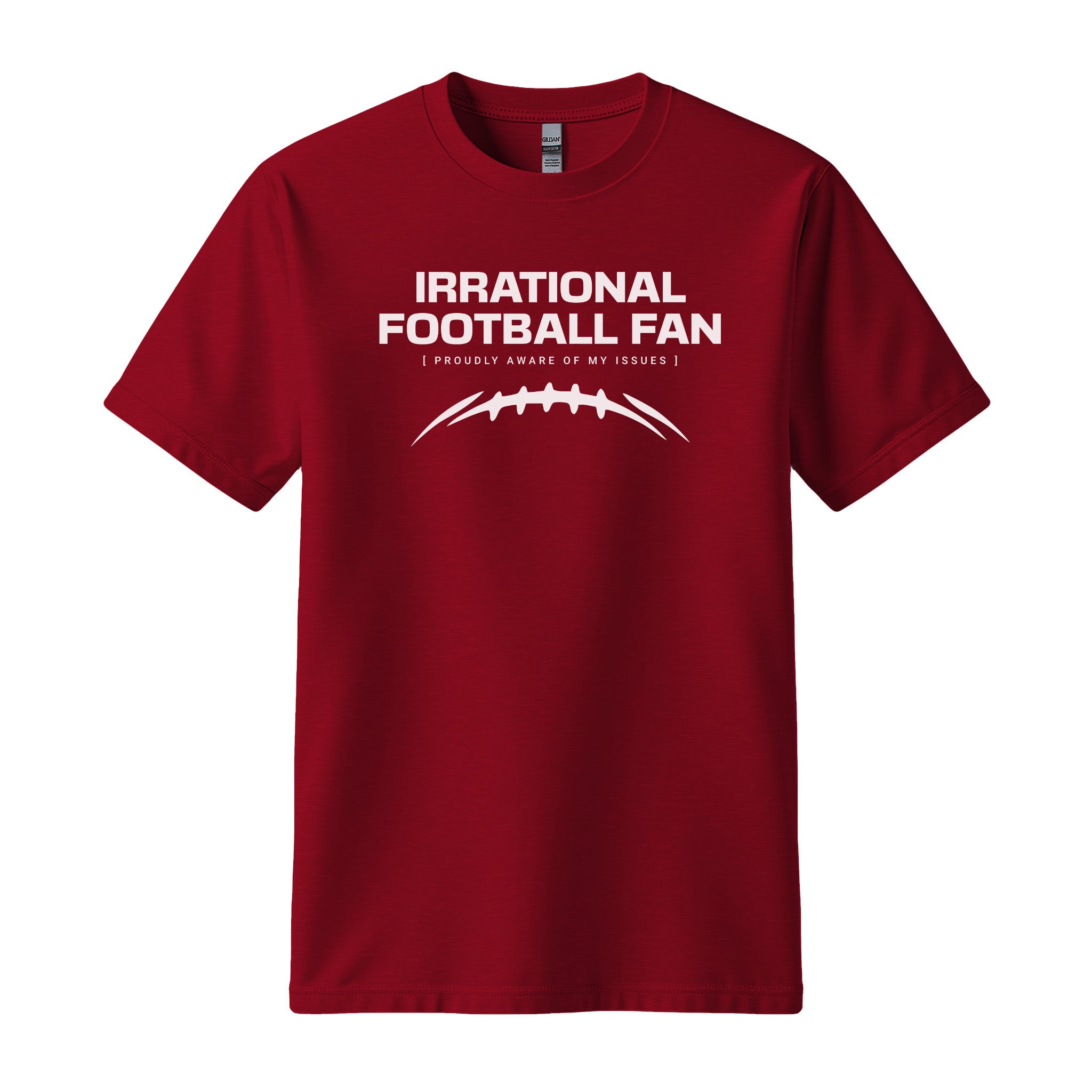 Irrational Football Fan Classic Tee - Cardinal/White